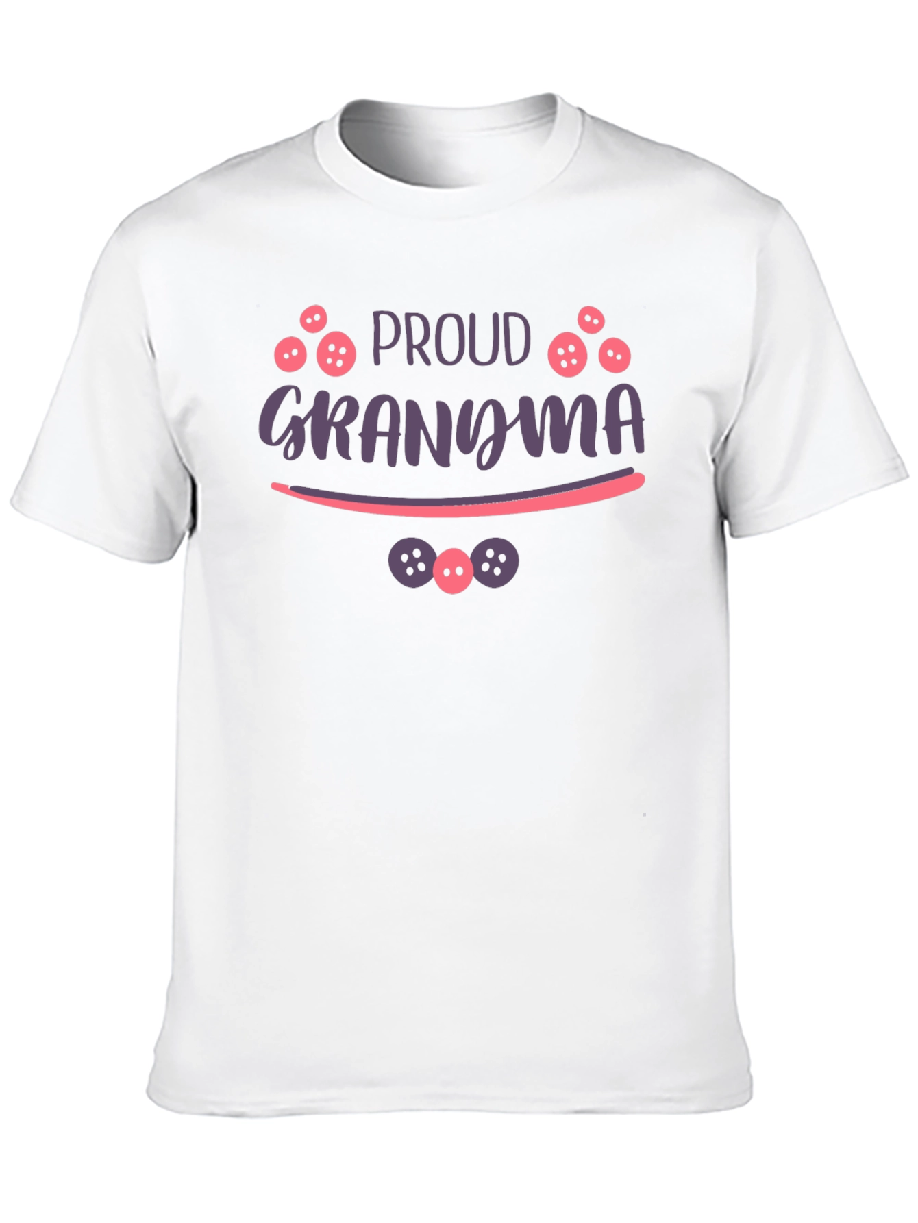 Proud Grandma Graphic T-Shirt - Black