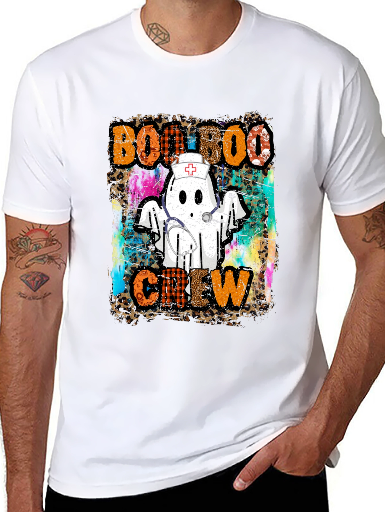 Boo Boo Crew Nurse Ghost T-Shirt
