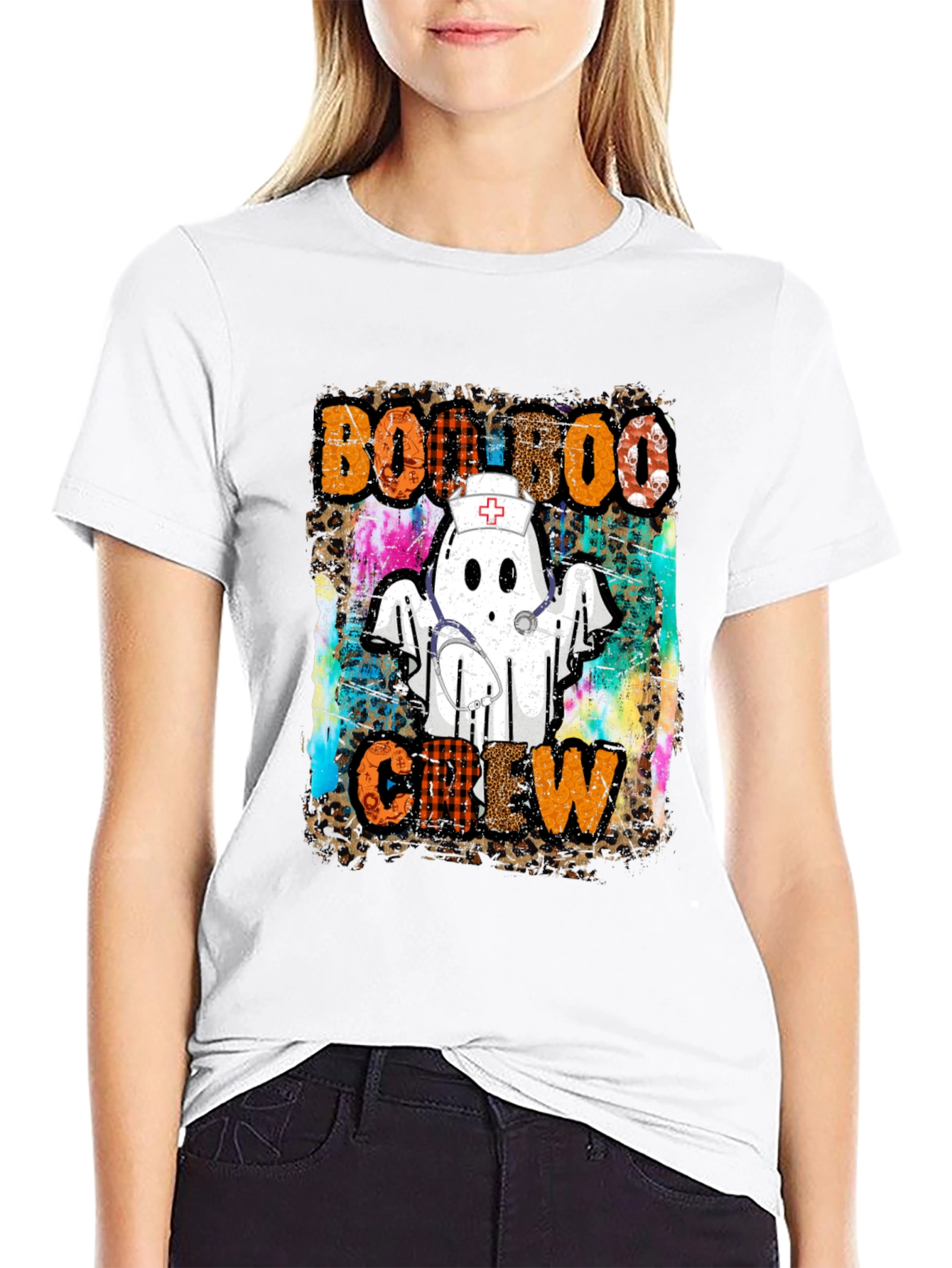 Boo Boo Crew Nurse Ghost T-Shirt