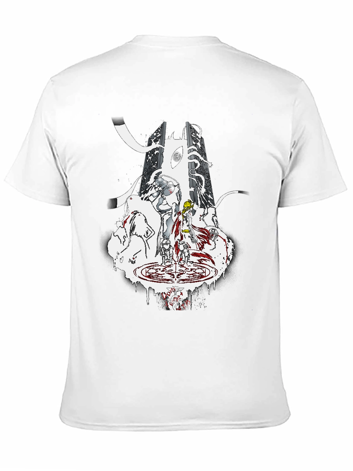 Anime-Inspired Graphic T-Shirt - Black