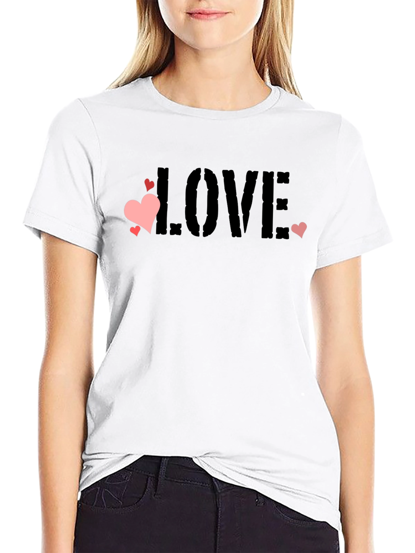 Love Heart Graphic Tee - Stylish Casual Wear