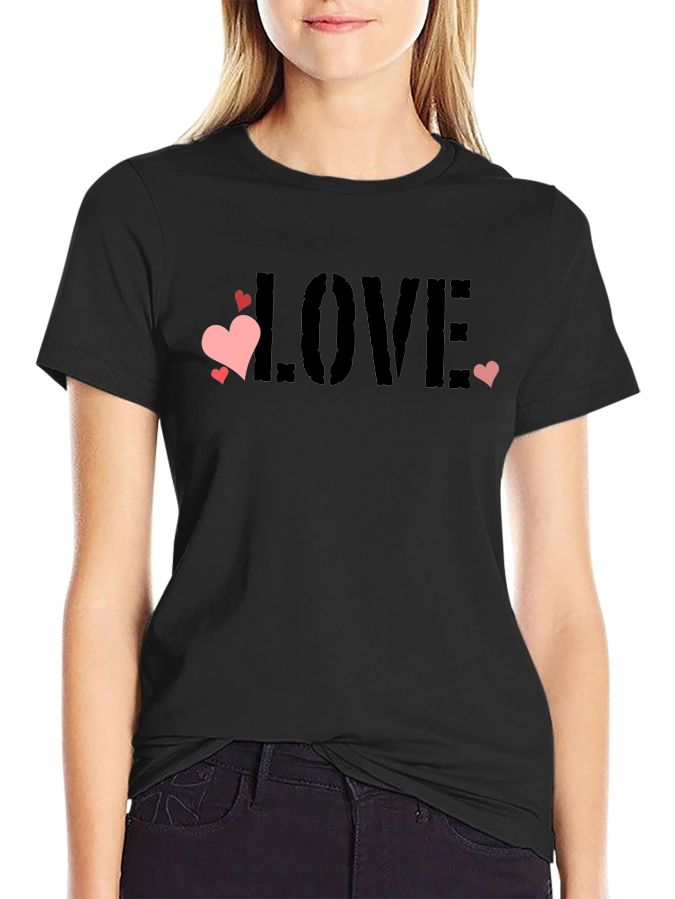 Love Heart Graphic Tee - Stylish Casual Wear