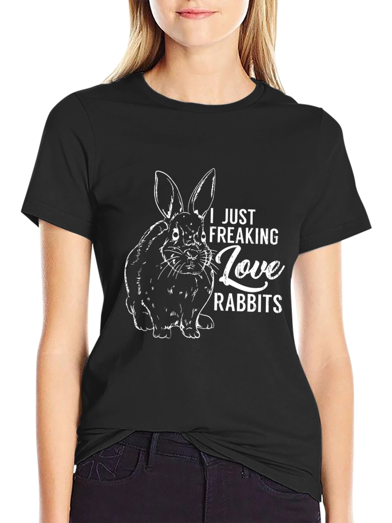 I Love Rabbits Graphic T-Shirt