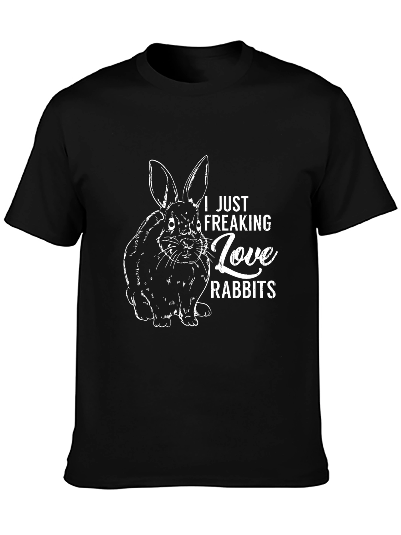 I Love Rabbits Graphic T-Shirt