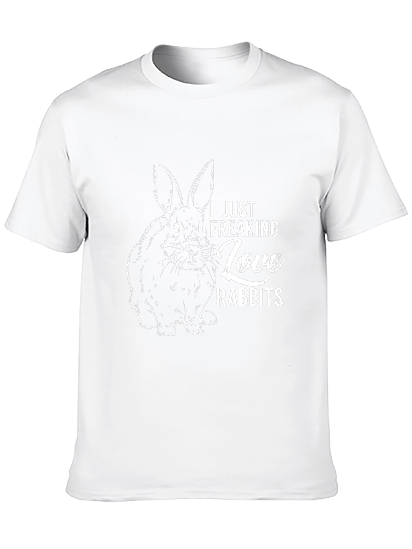 I Love Rabbits Graphic T-Shirt