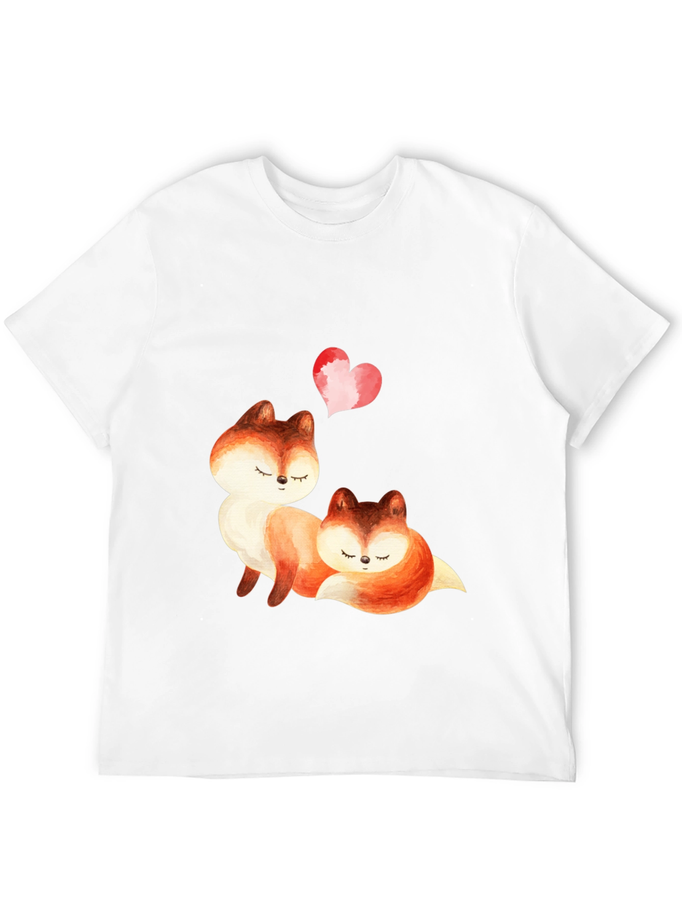 Fox Love T-Shirt - Cute Animal Graphic Tee