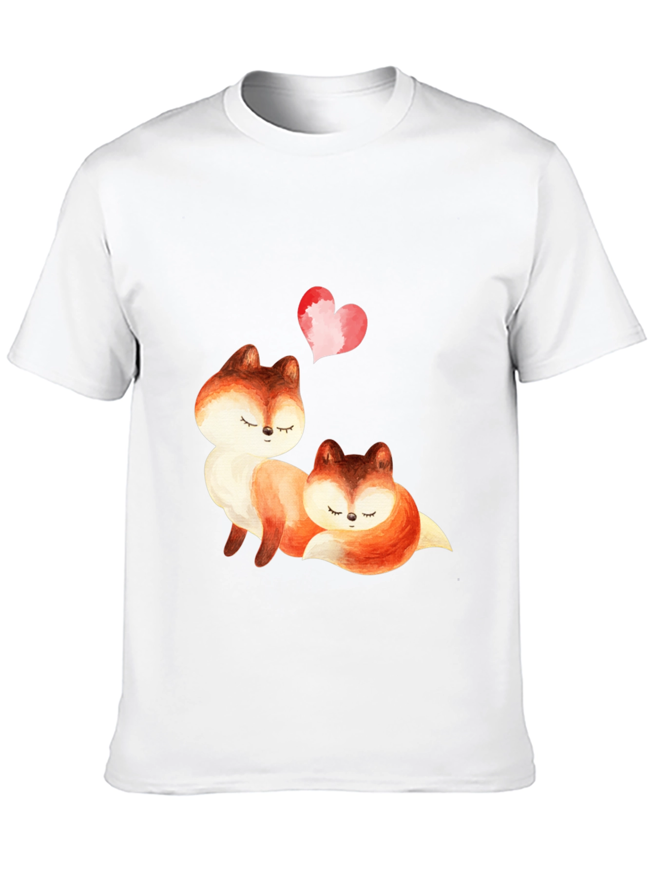 Fox Love T-Shirt - Cute Animal Graphic Tee
