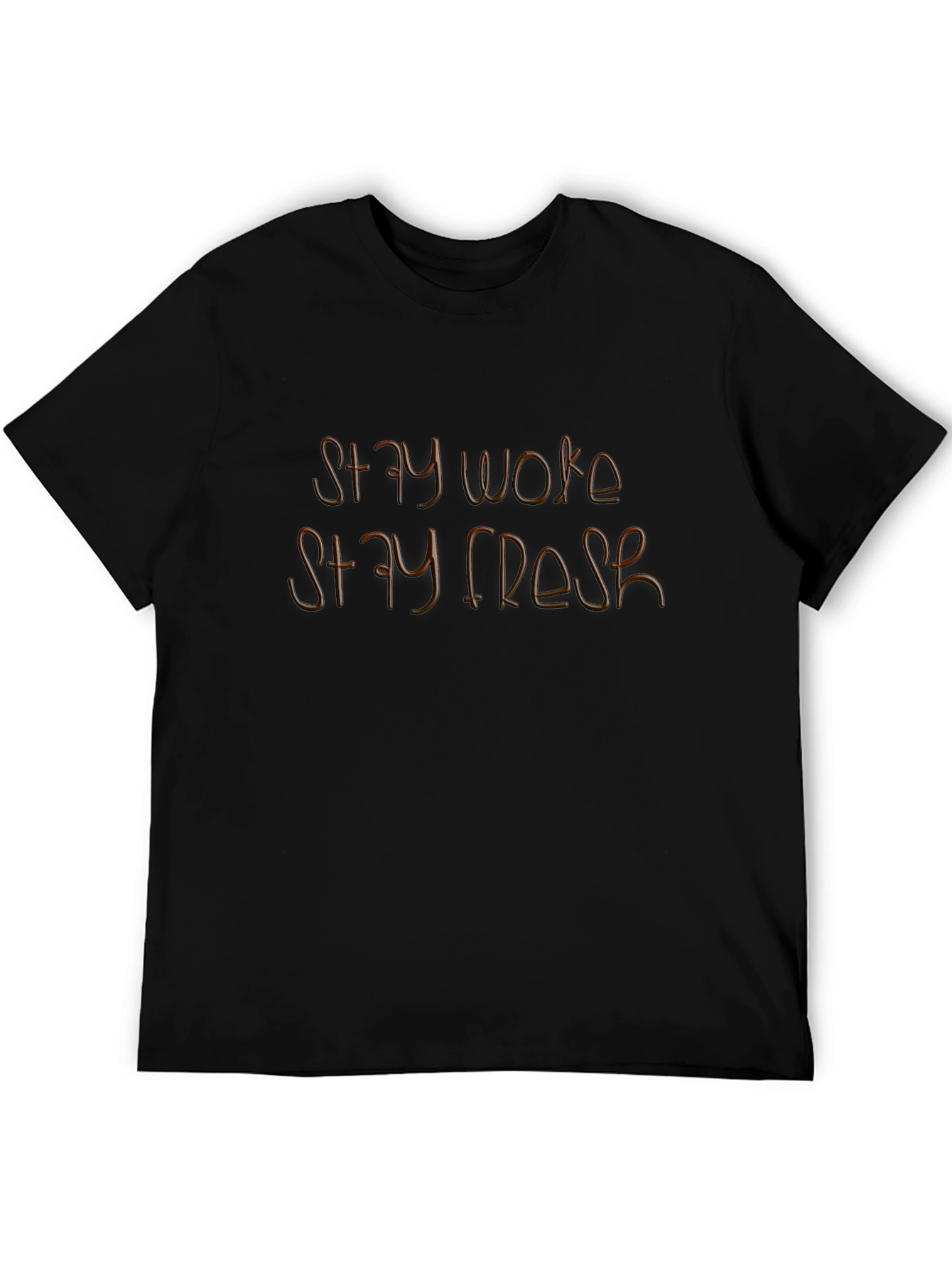 Stay Woke Stay Fresh Black Graphic Tee