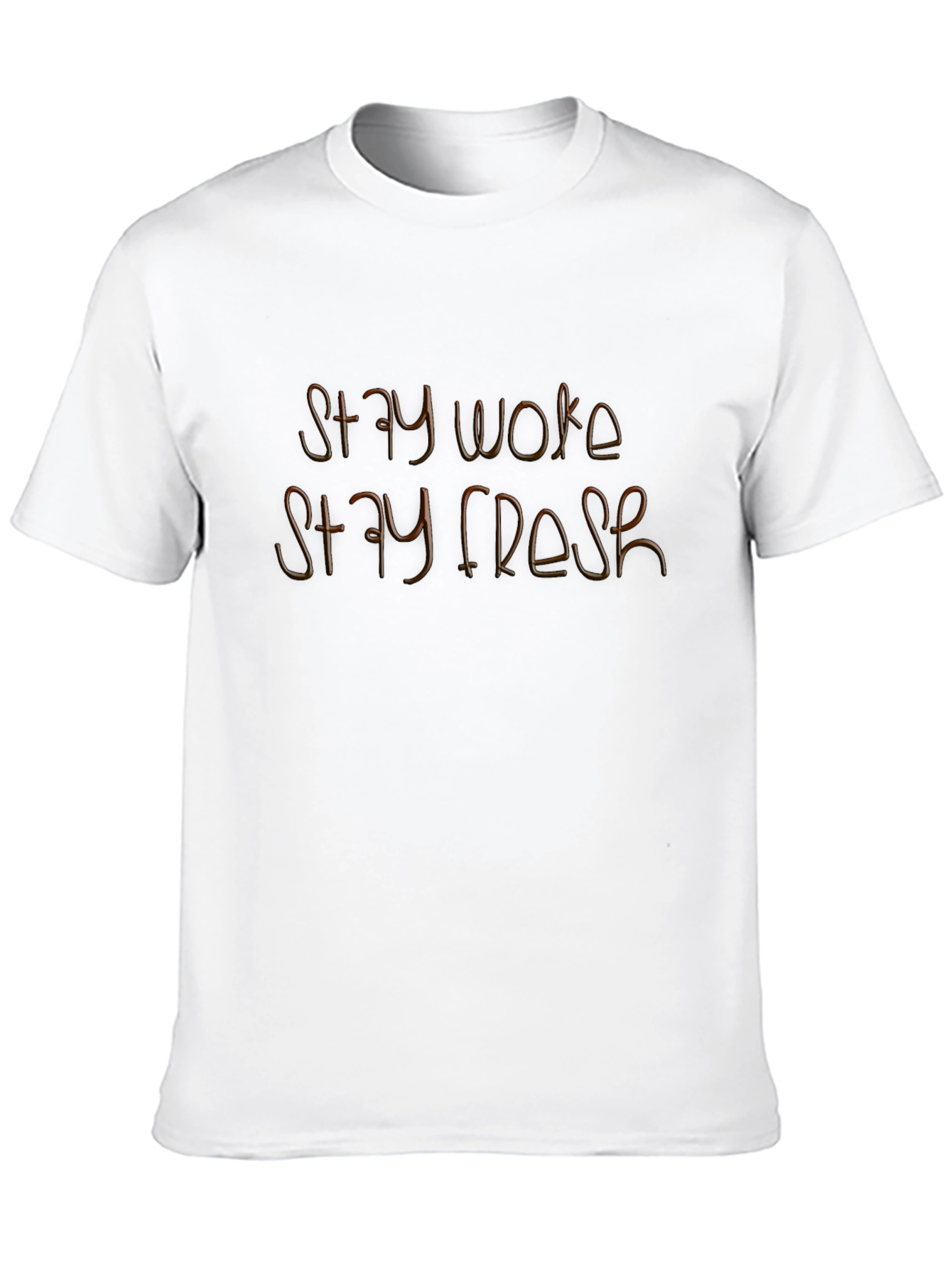 Stay Woke Stay Fresh Black Graphic Tee