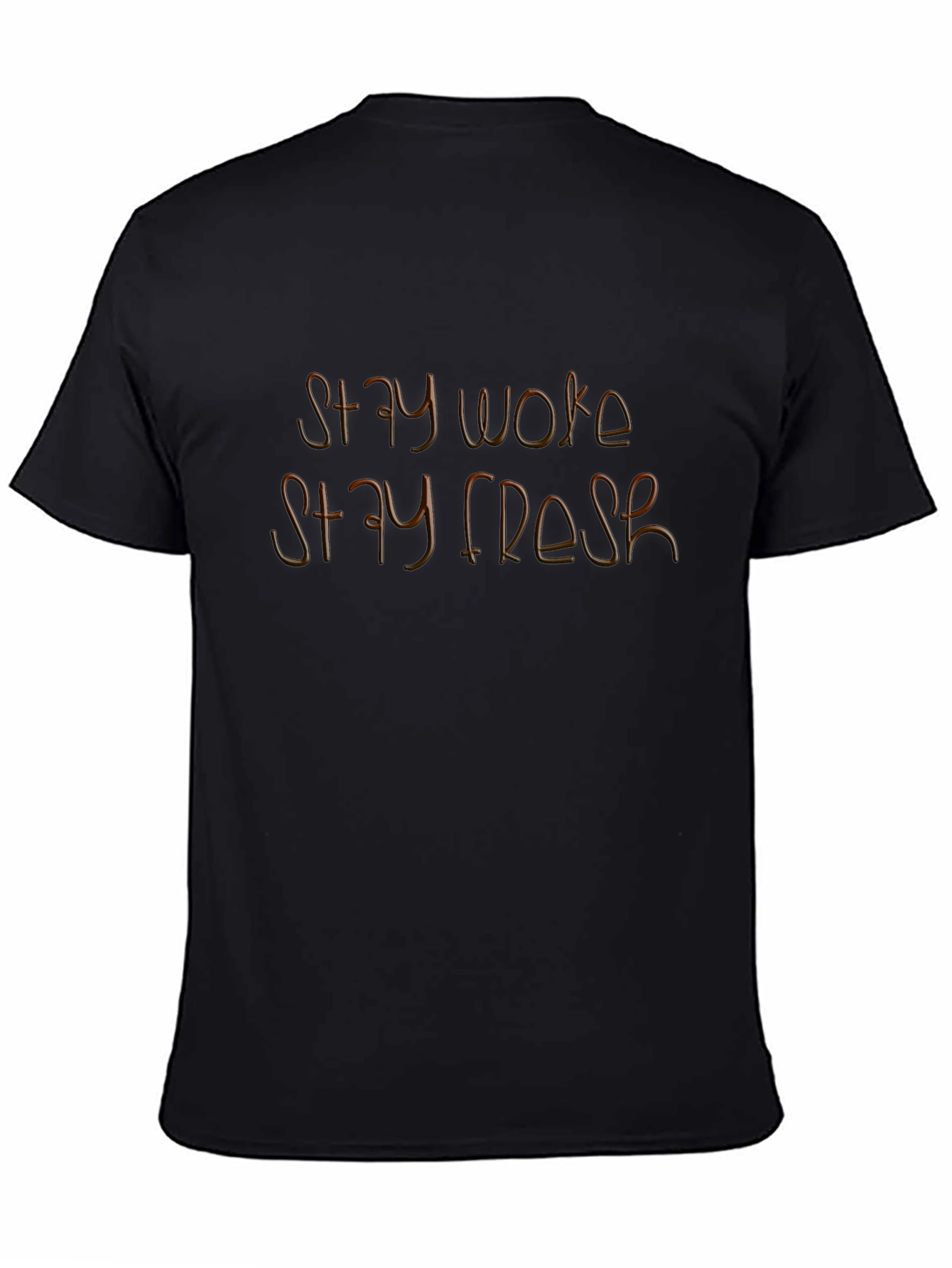 Stay Woke Stay Fresh Black Graphic Tee