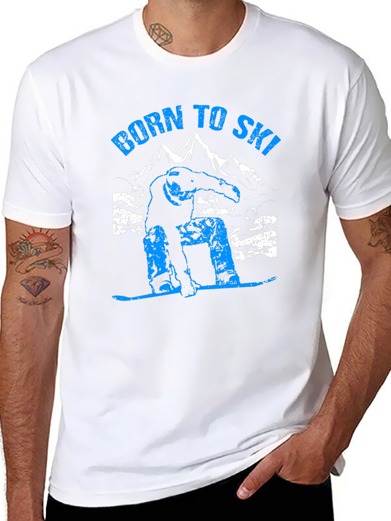 Born To Ski Graphic T-Shirt