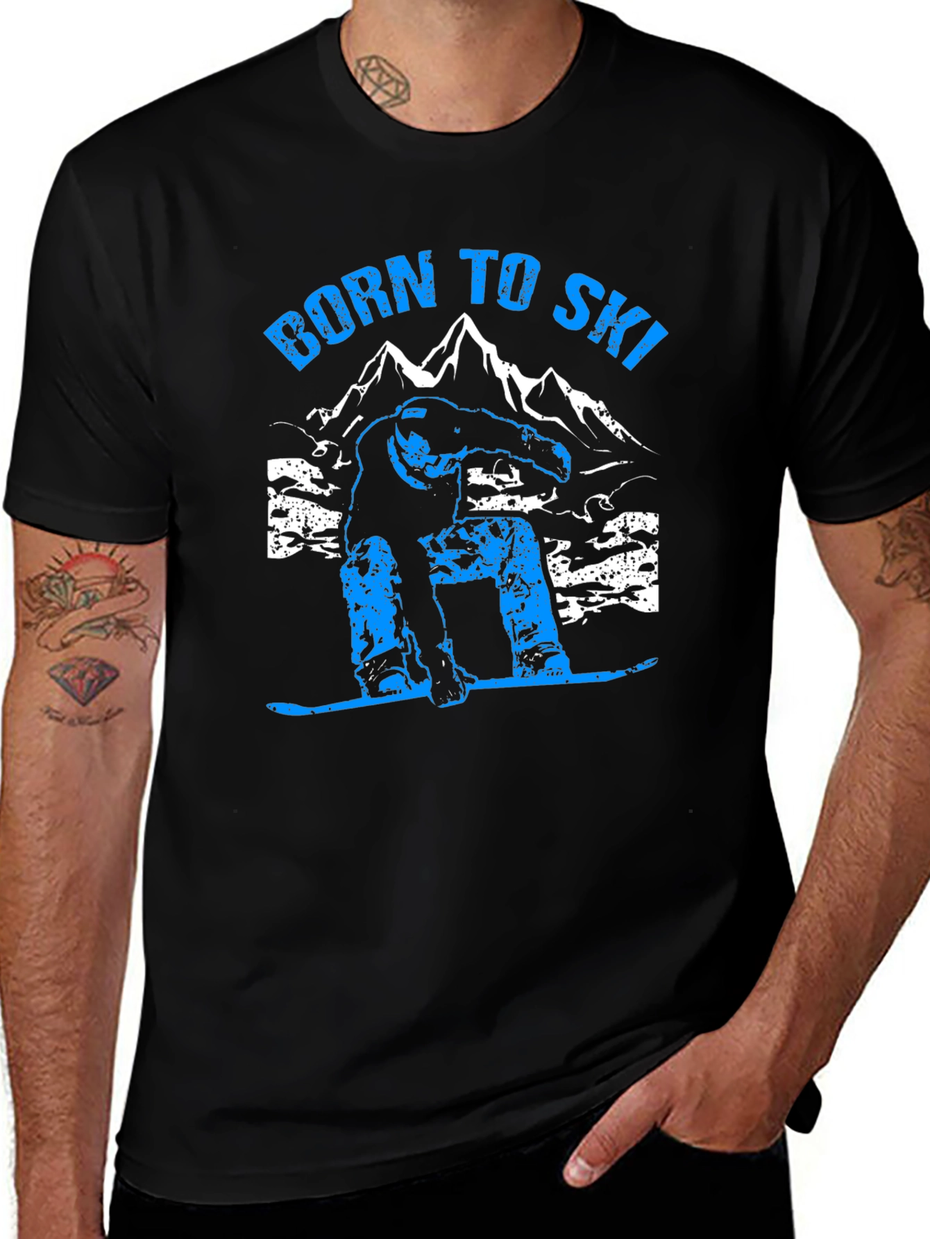 Born To Ski Graphic T-Shirt