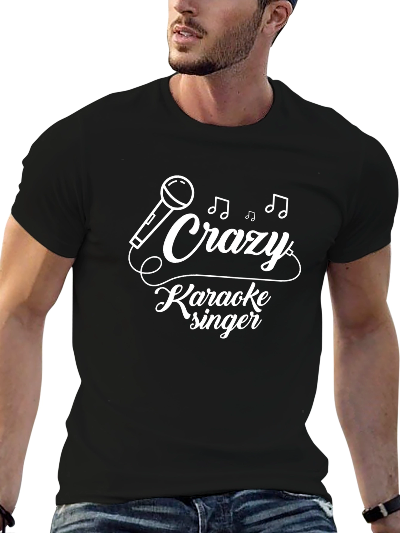 Crazy Karaoke Singer Graphic Tee