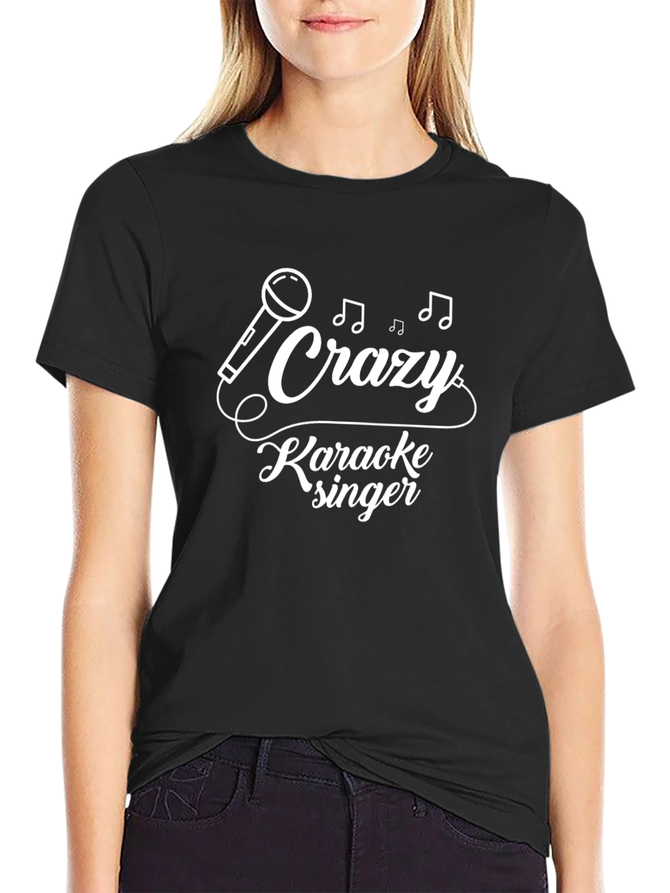 Crazy Karaoke Singer Graphic Tee