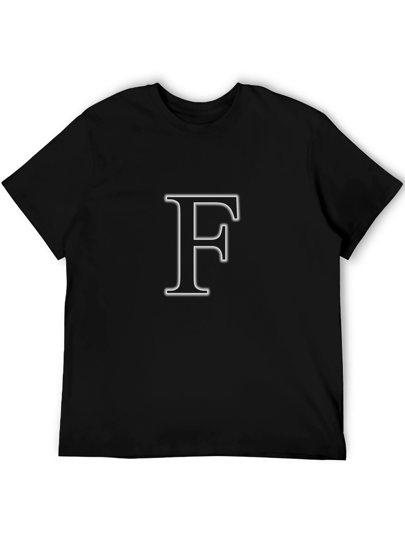 Initial F Black T-Shirt