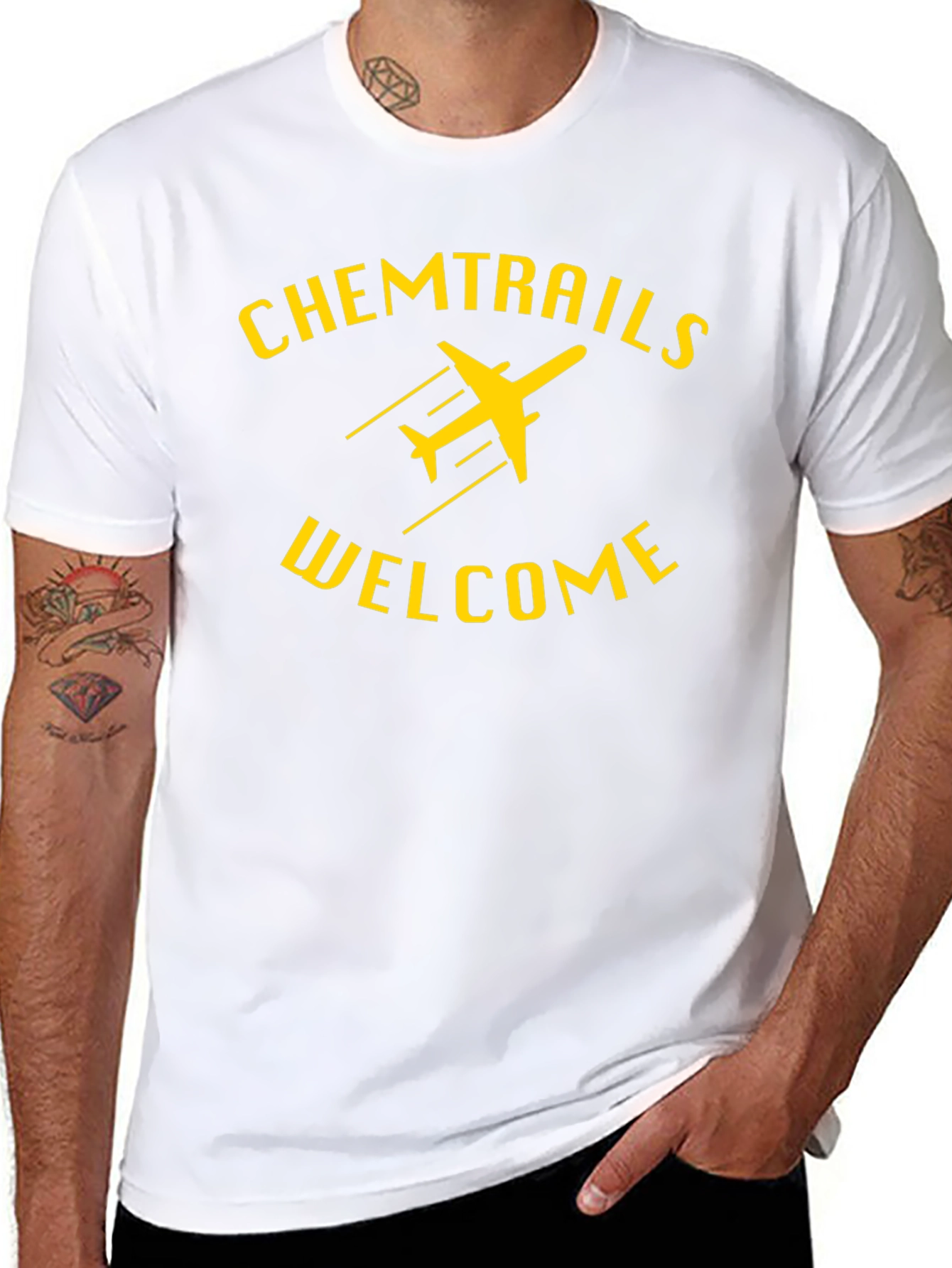 Chemtrails Welcome Graphic T-Shirt