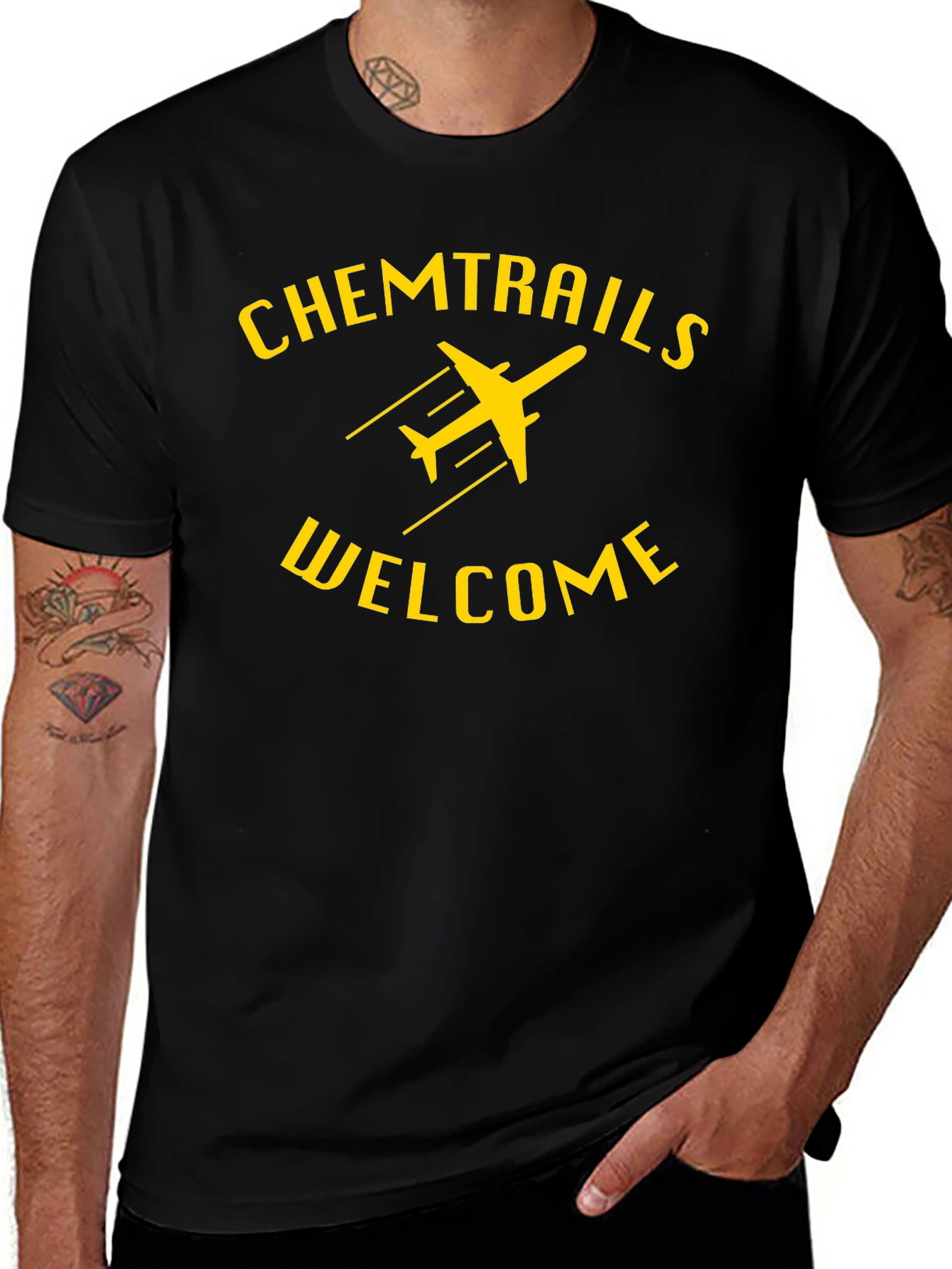 Chemtrails Welcome Graphic T-Shirt