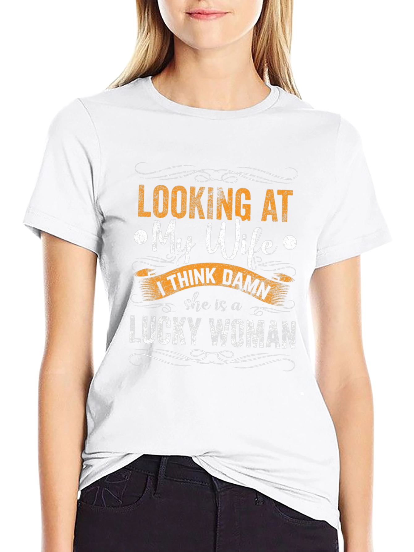 Lucky Wife Graphic Tee - Husband Pride