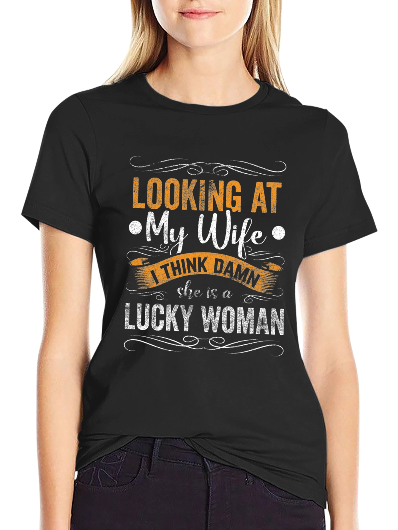 Lucky Wife Graphic Tee - Husband Pride