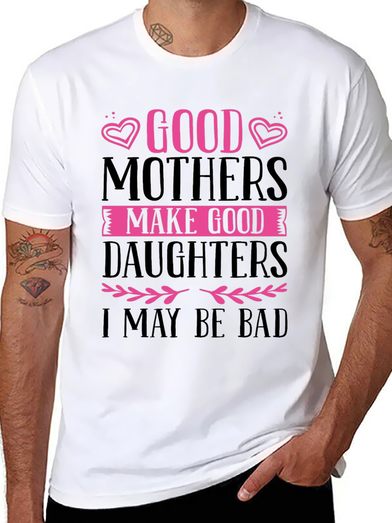 Good Mothers Make Good Daughters Black T-Shirt