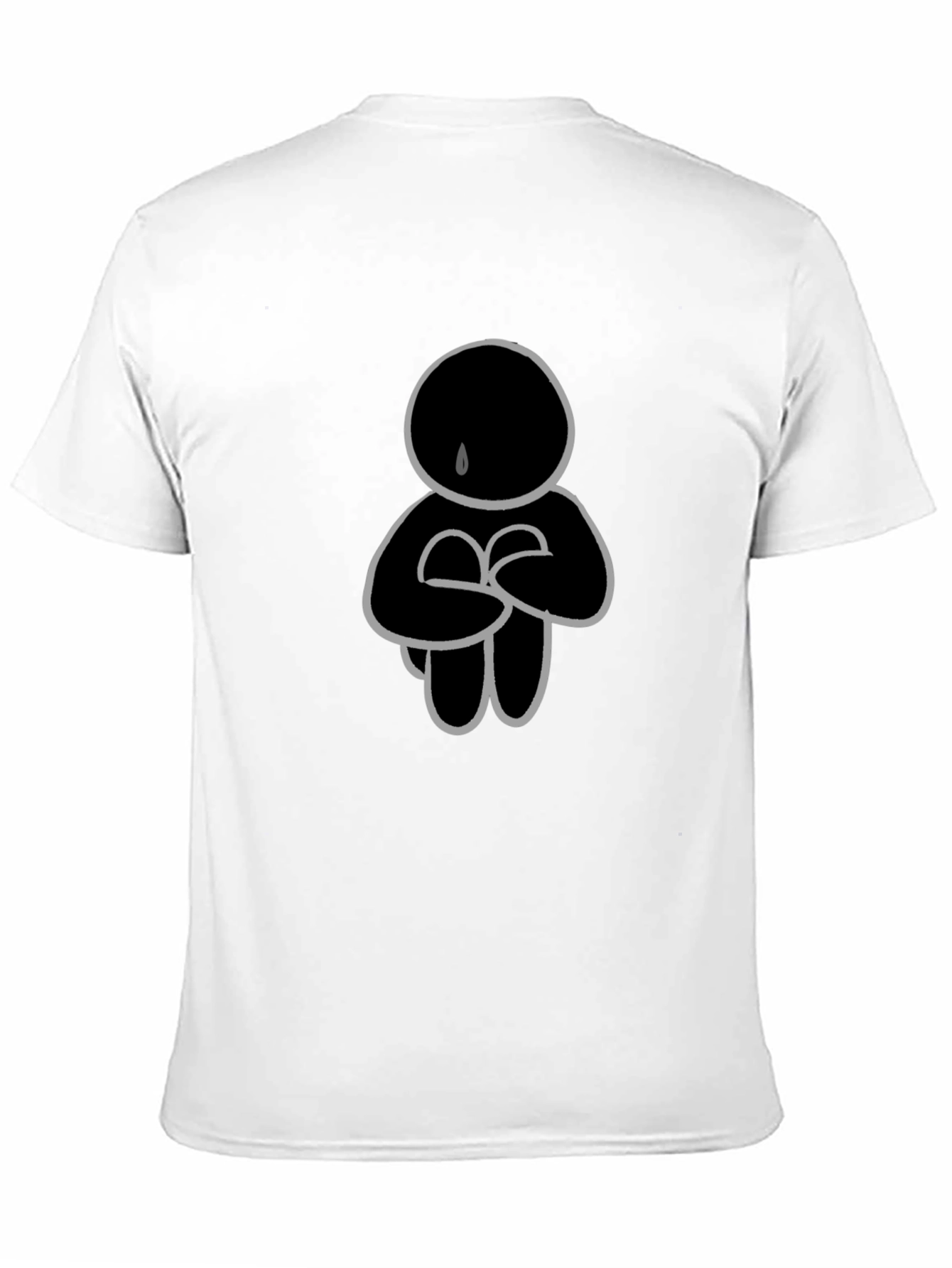 Crying Figure Graphic Print T-Shirt