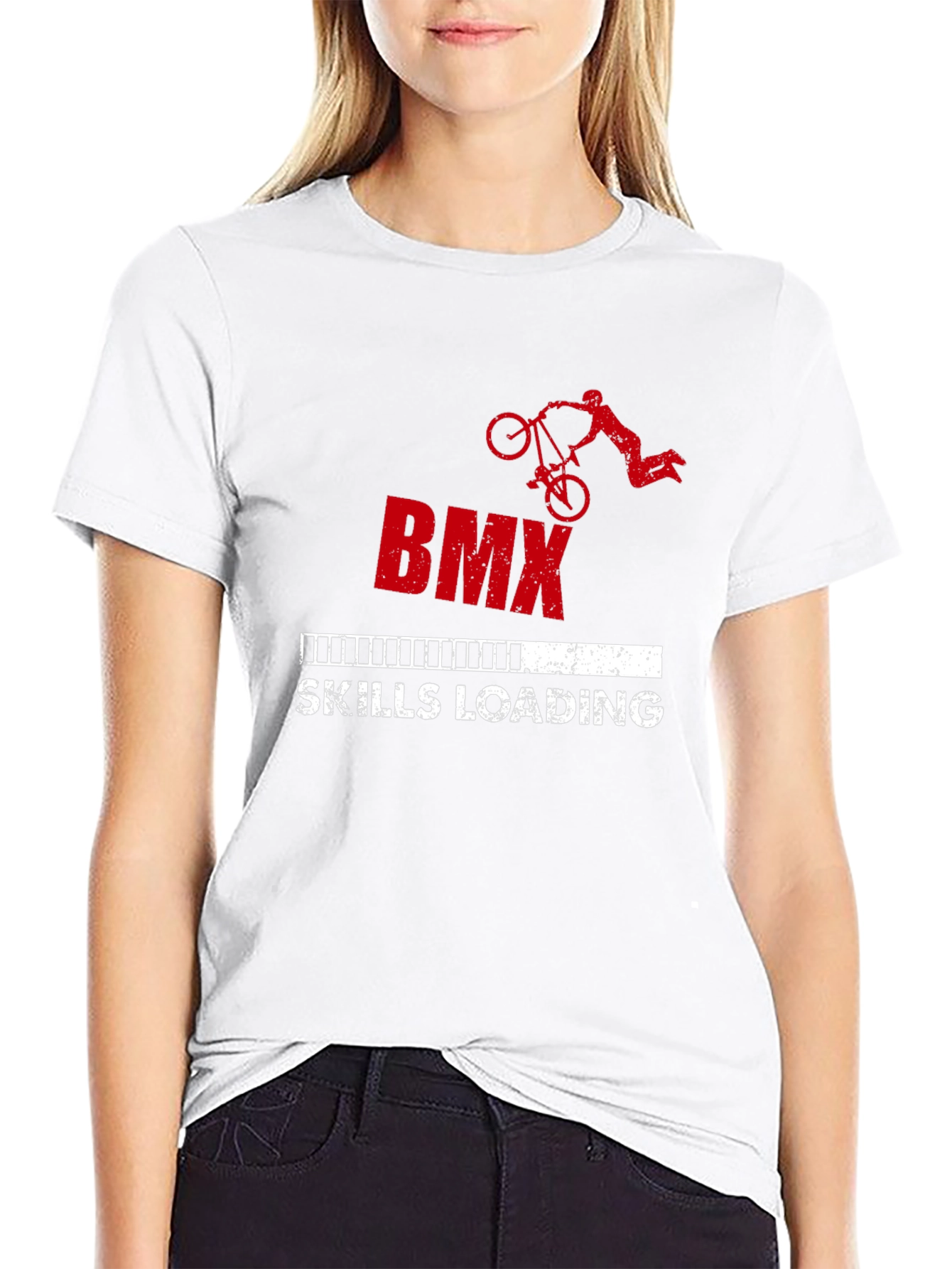 BMX Skills Loading Graphic T-Shirt - Black