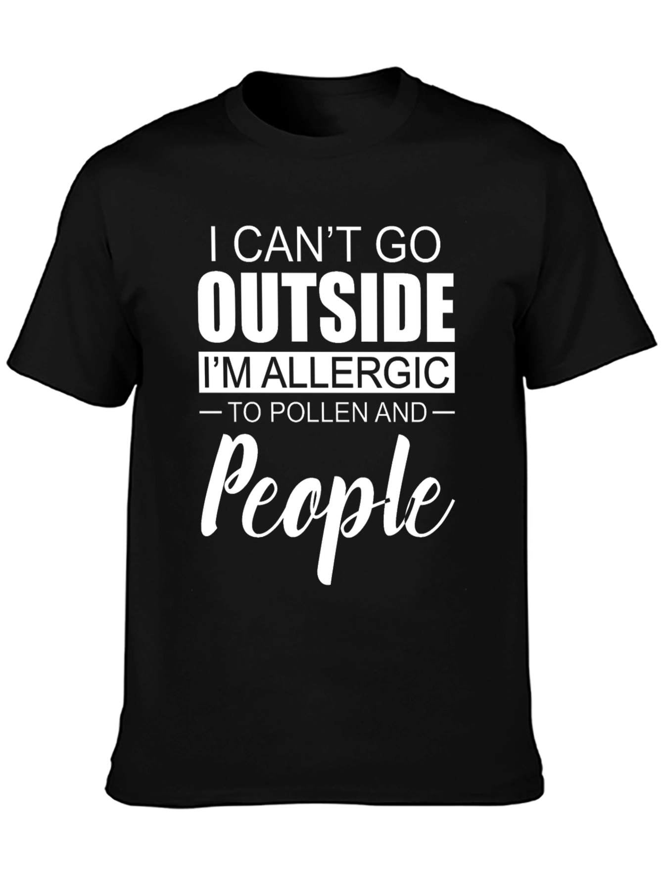 Allergic to People Graphic T-Shirt