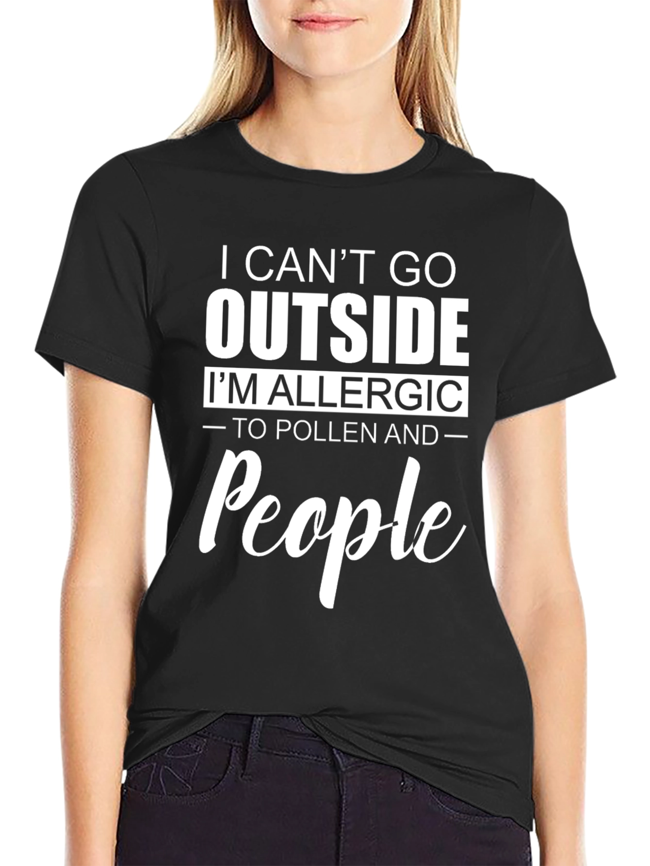 Allergic to People Graphic T-Shirt