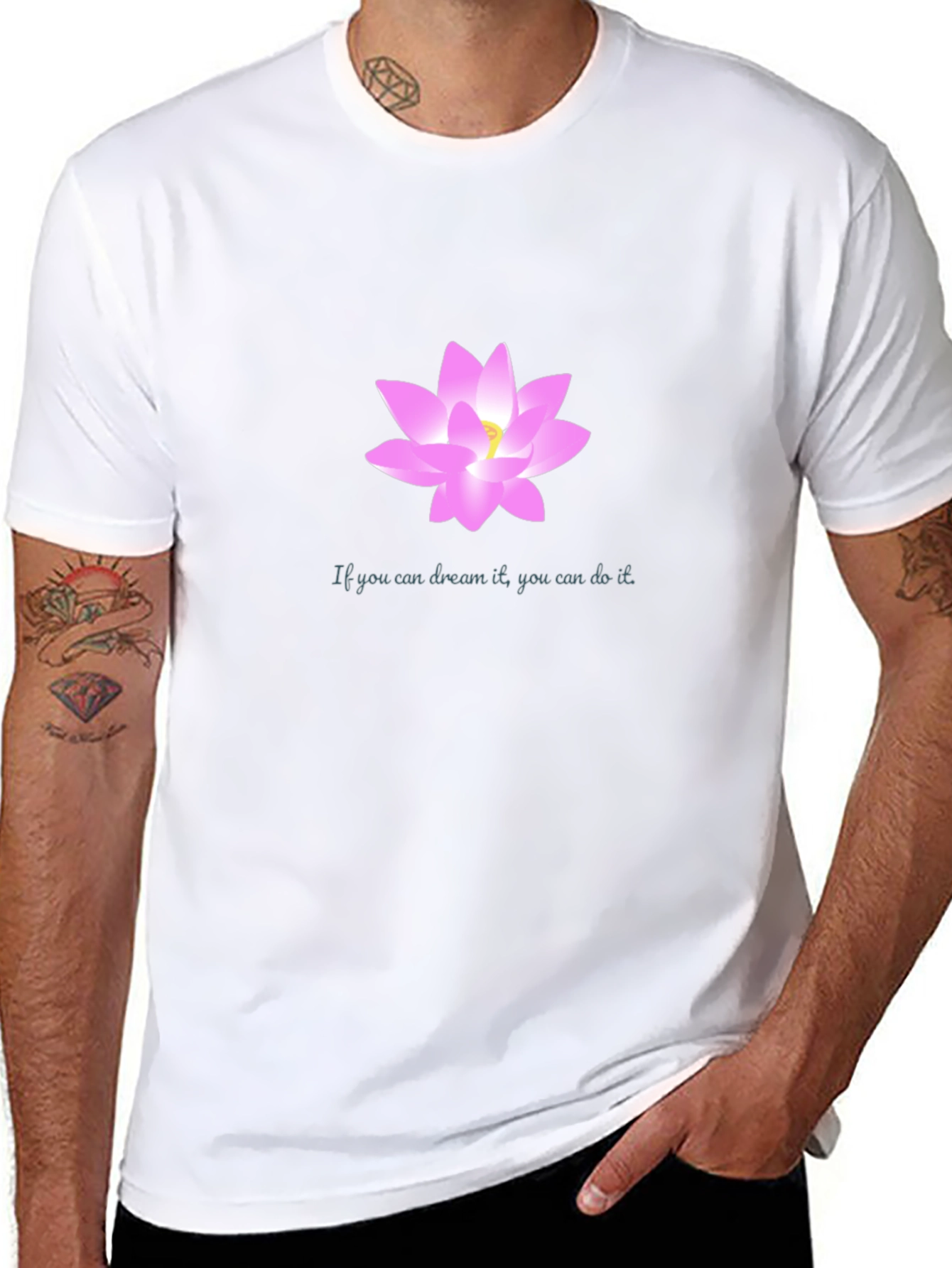 Dream Lotus Black T-Shirt