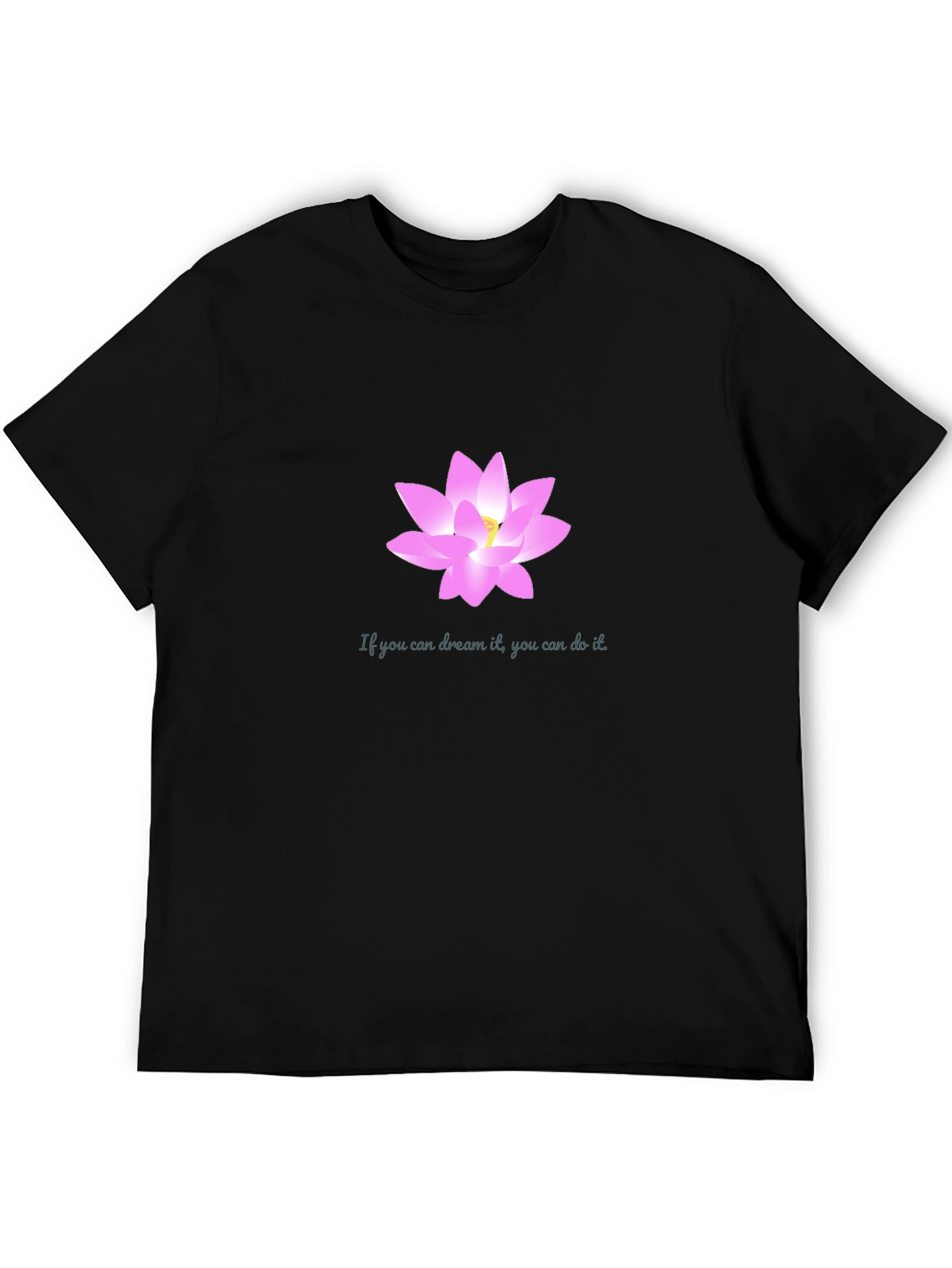Dream Lotus Black T-Shirt