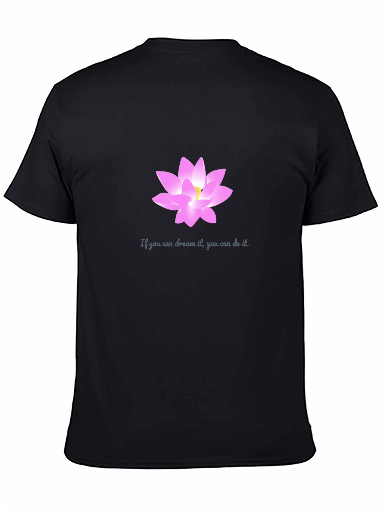 Dream Lotus Black T-Shirt