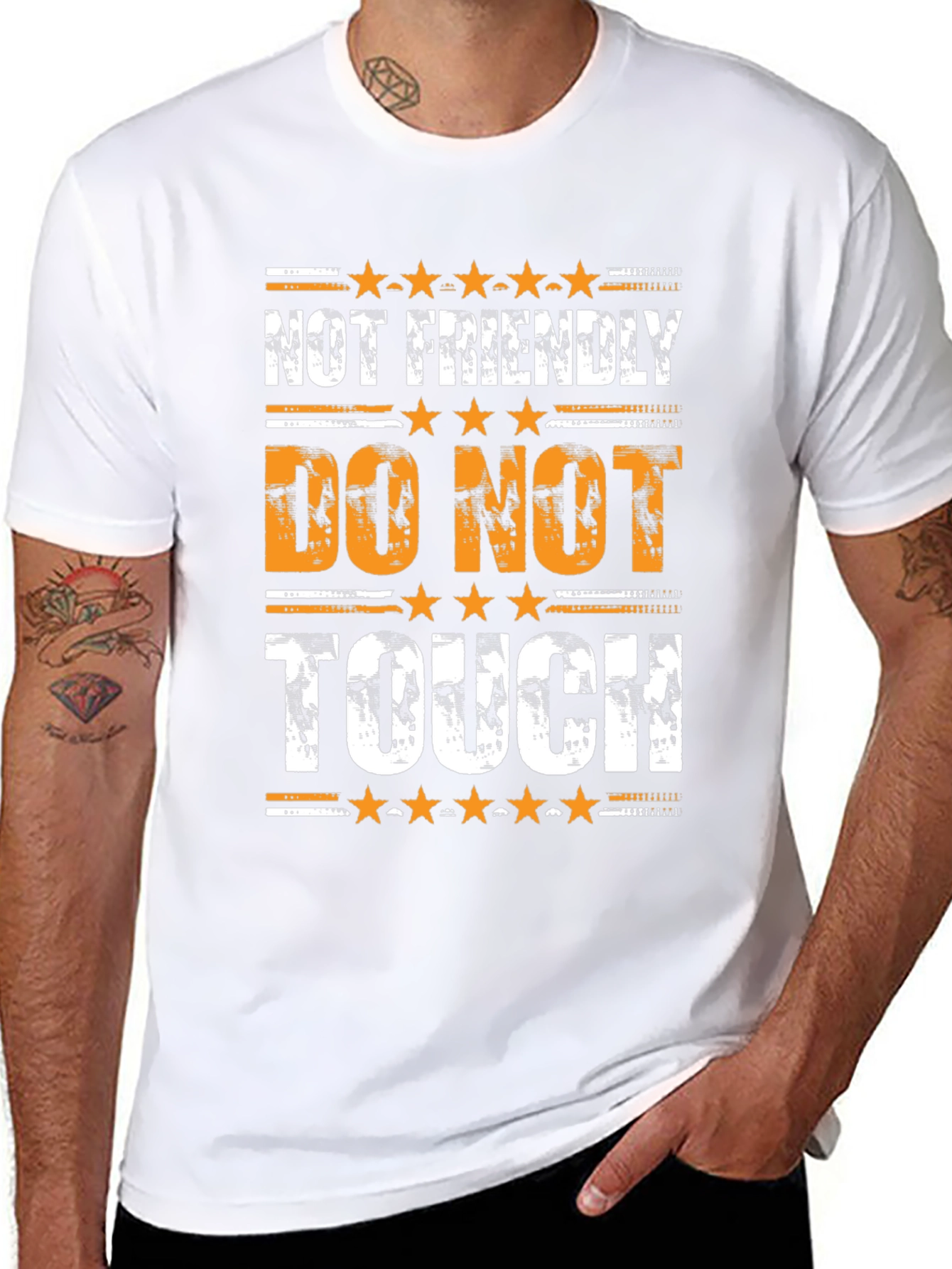 Not Friendly Do Not Touch Graphic Tee