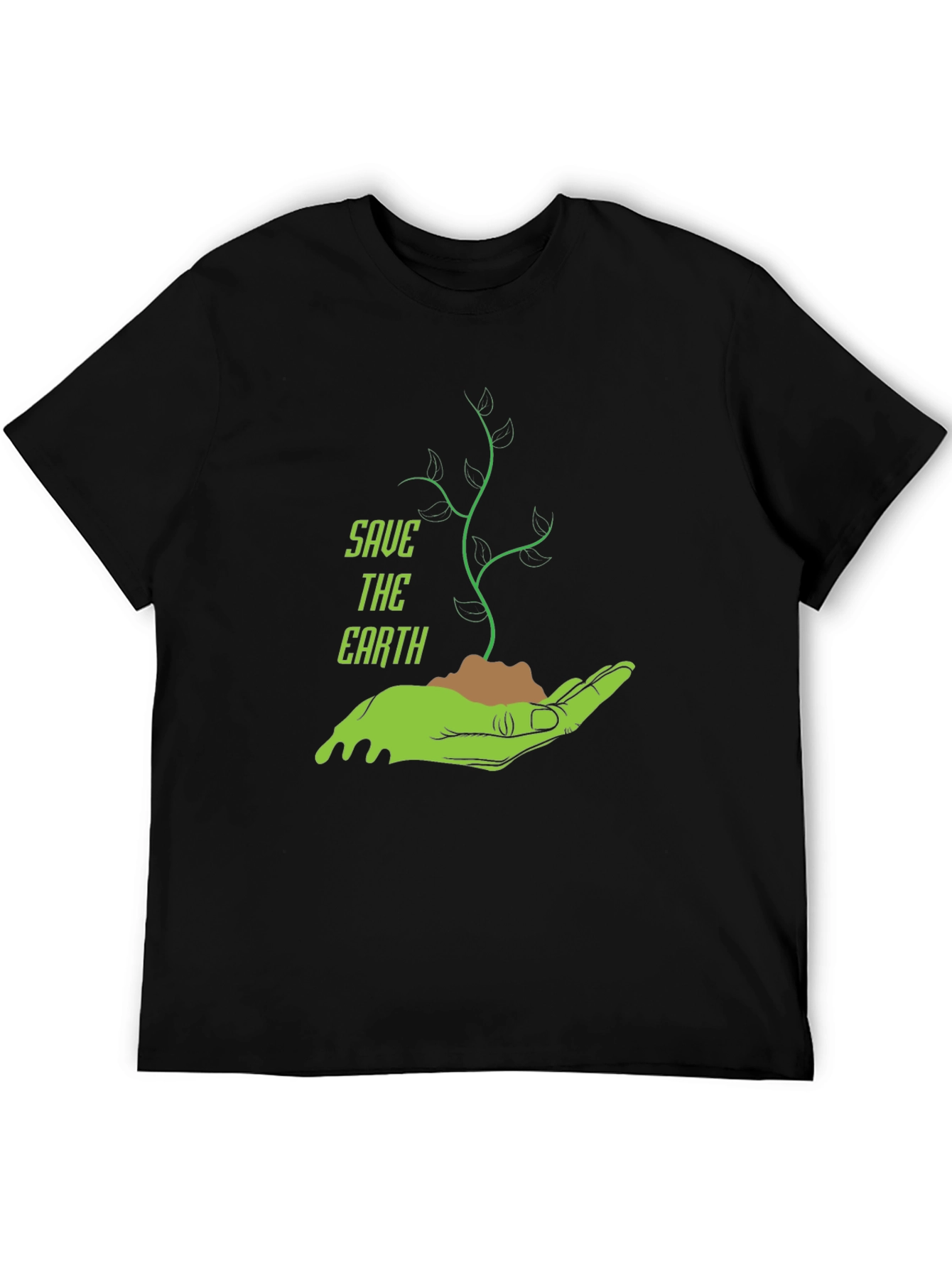 Save the Earth Graphic T-Shirt - Black