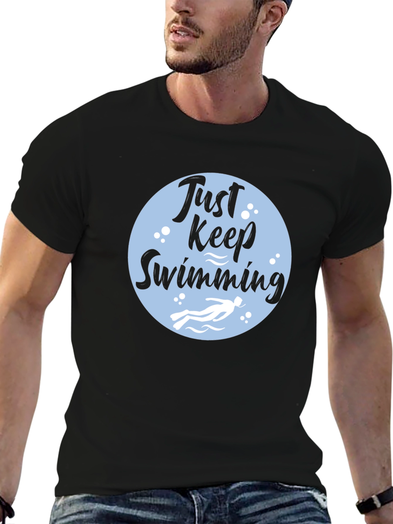 Just Keep Swimming Graphic Tee - Comfort Fit