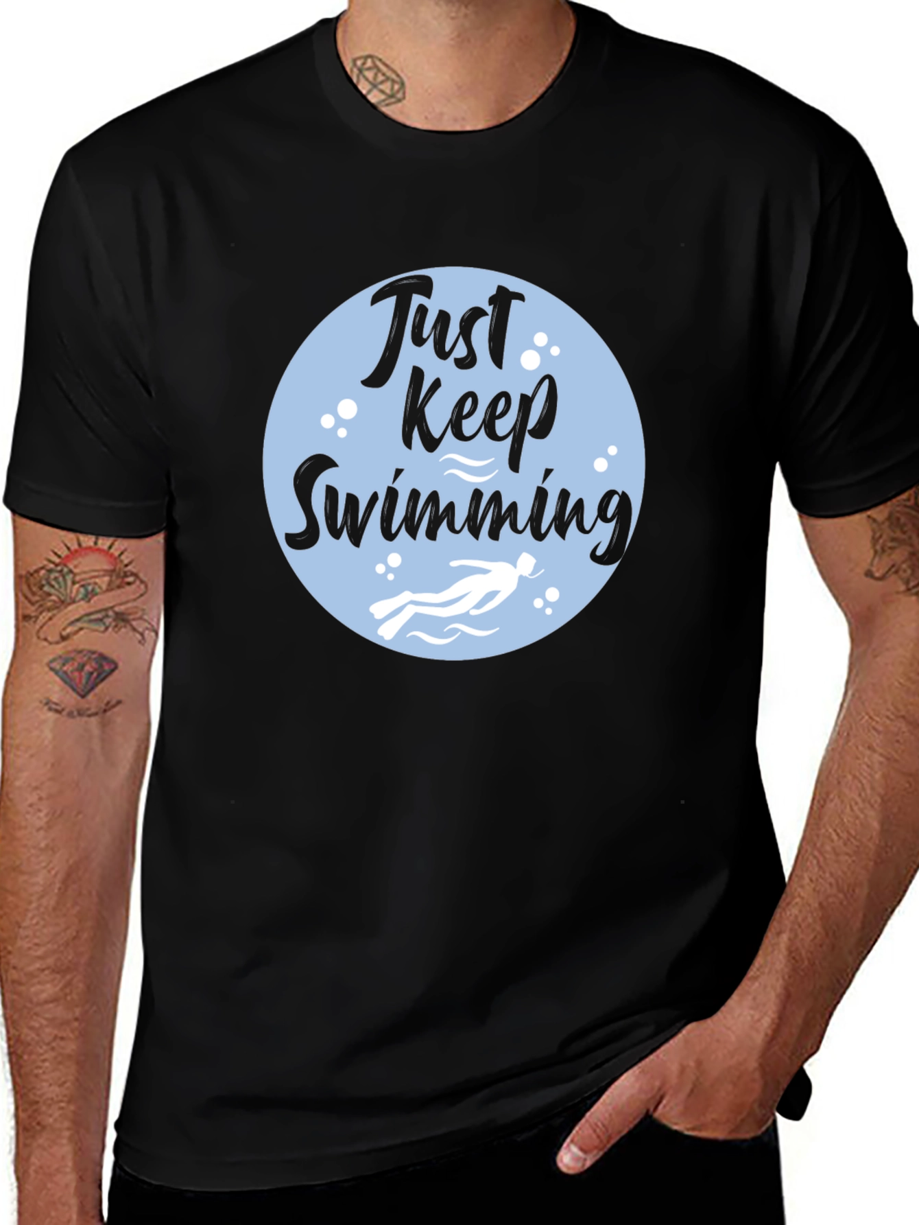 Just Keep Swimming Graphic Tee - Comfort Fit