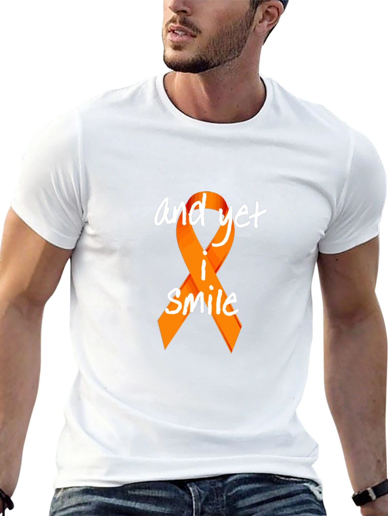 Awareness Ribbon T-Shirt - And Yet I Smile
