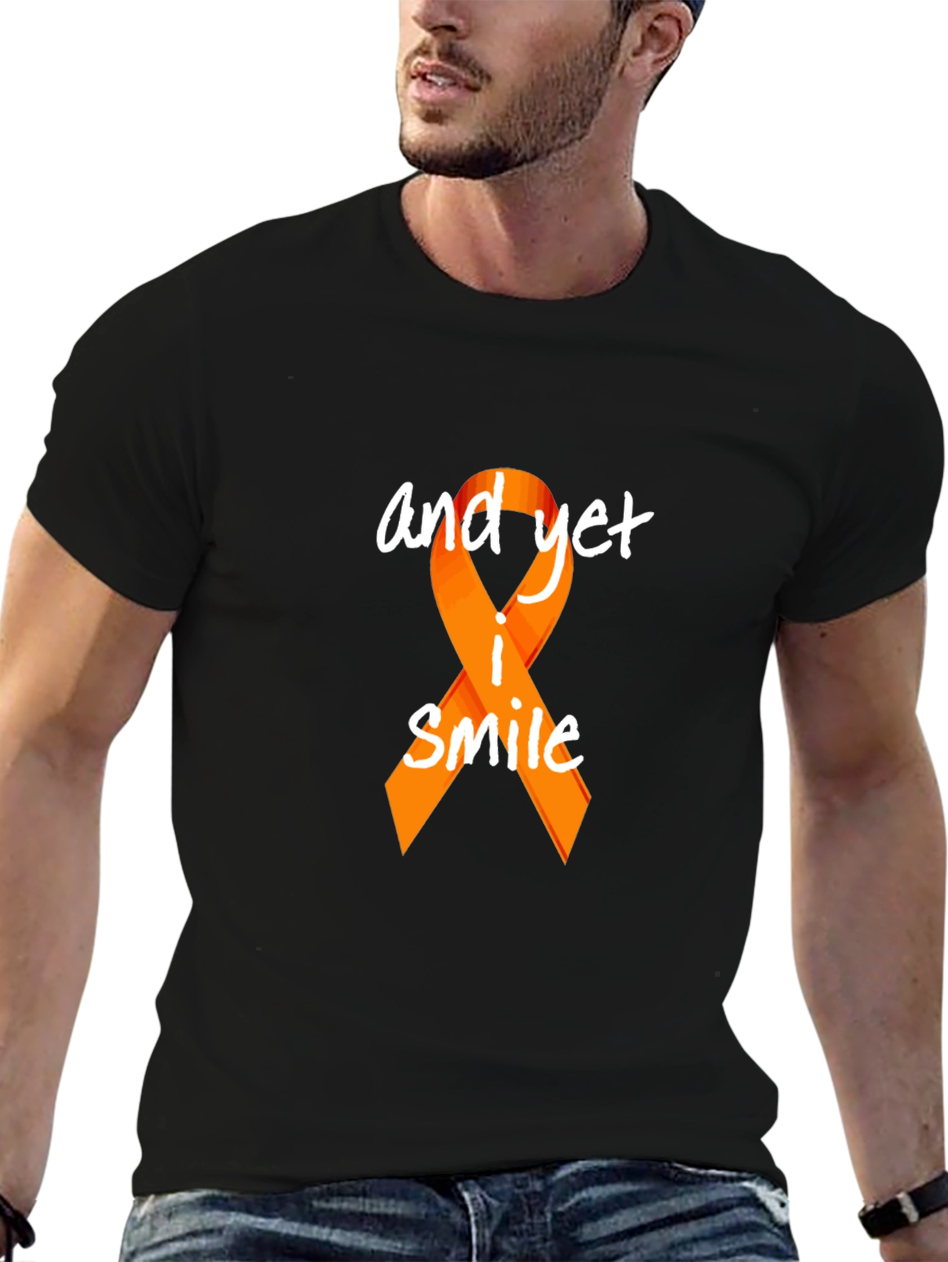 Awareness Ribbon T-Shirt - And Yet I Smile