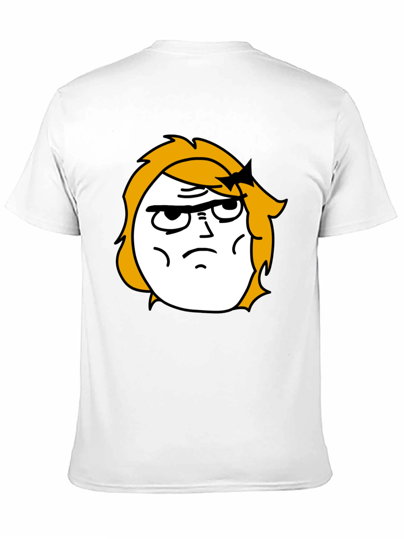 Meme Face Graphic Black T-Shirt
