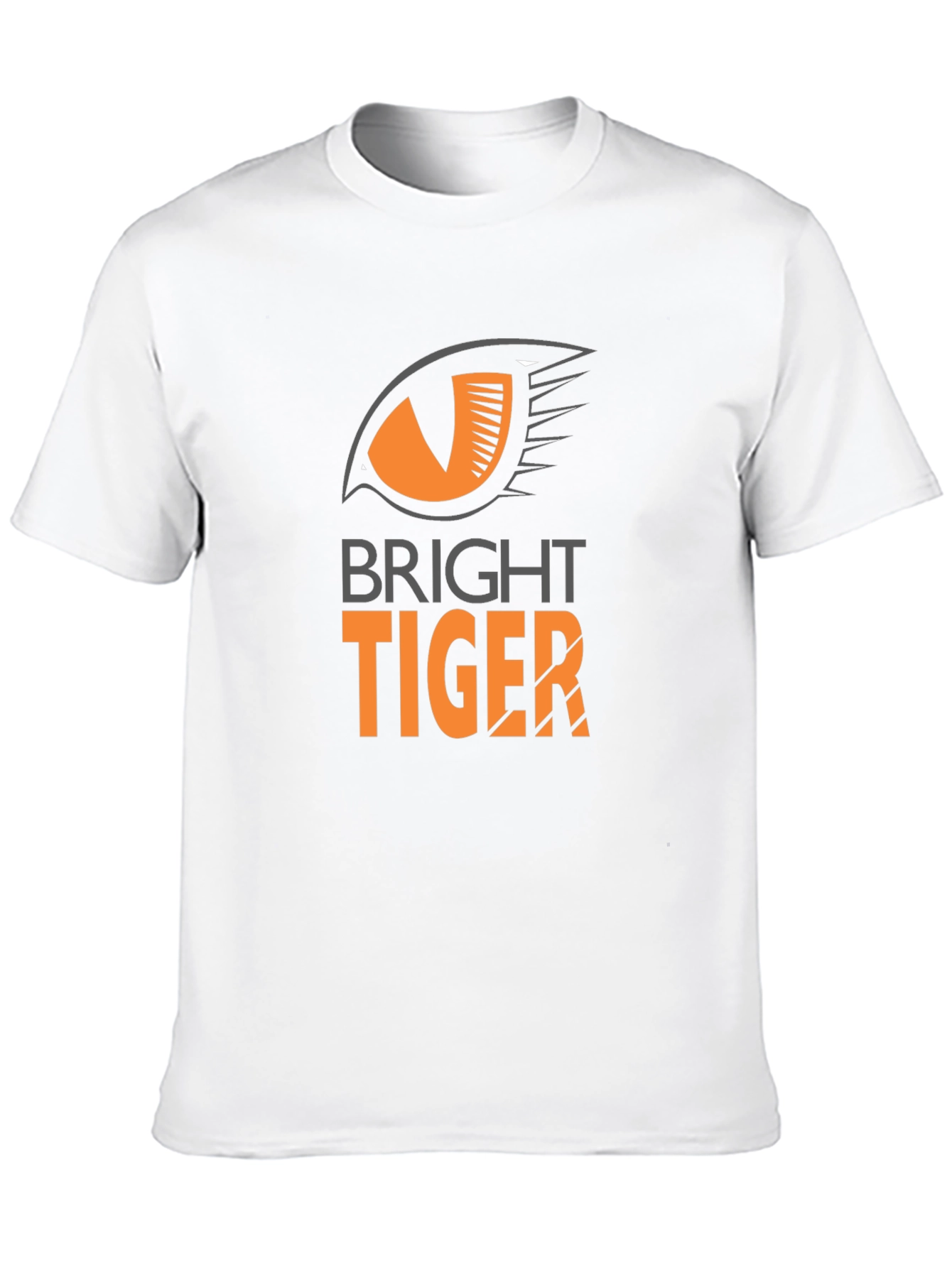 Bright Tiger Graphic Tee - Black Cotton Blend