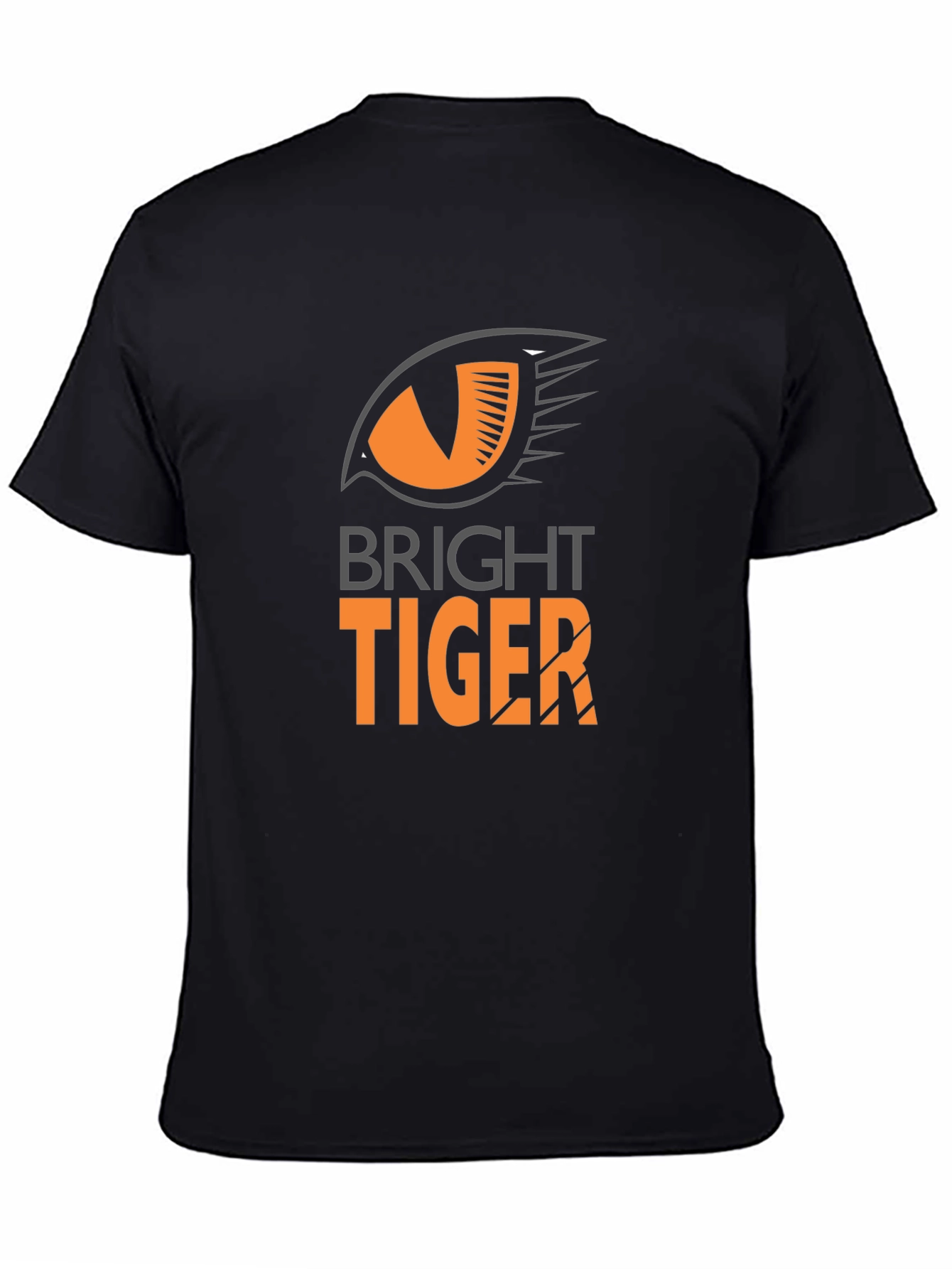 Bright Tiger Graphic Tee - Black Cotton Blend