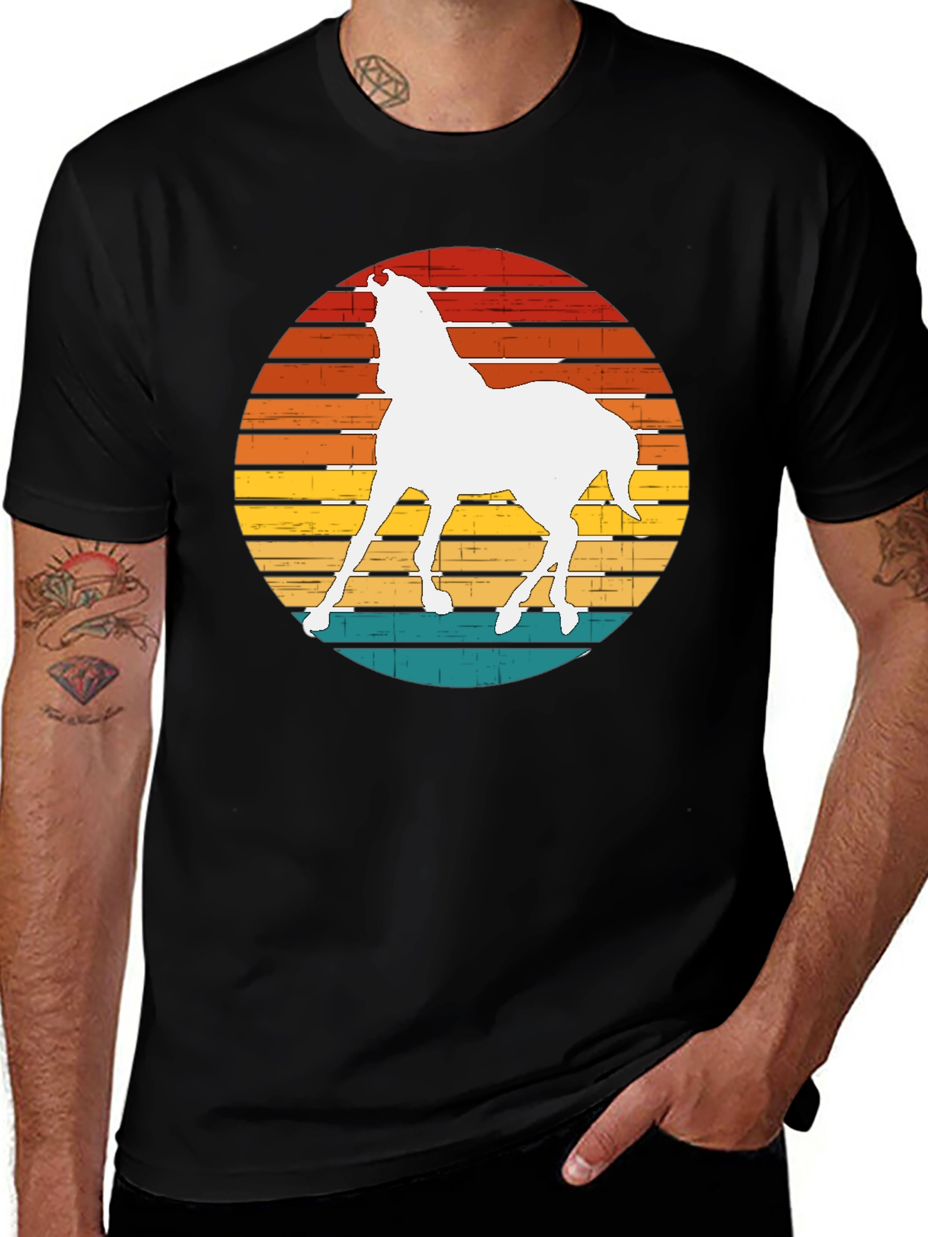 Retro Horse Graphic Tee - Stylish Comfort