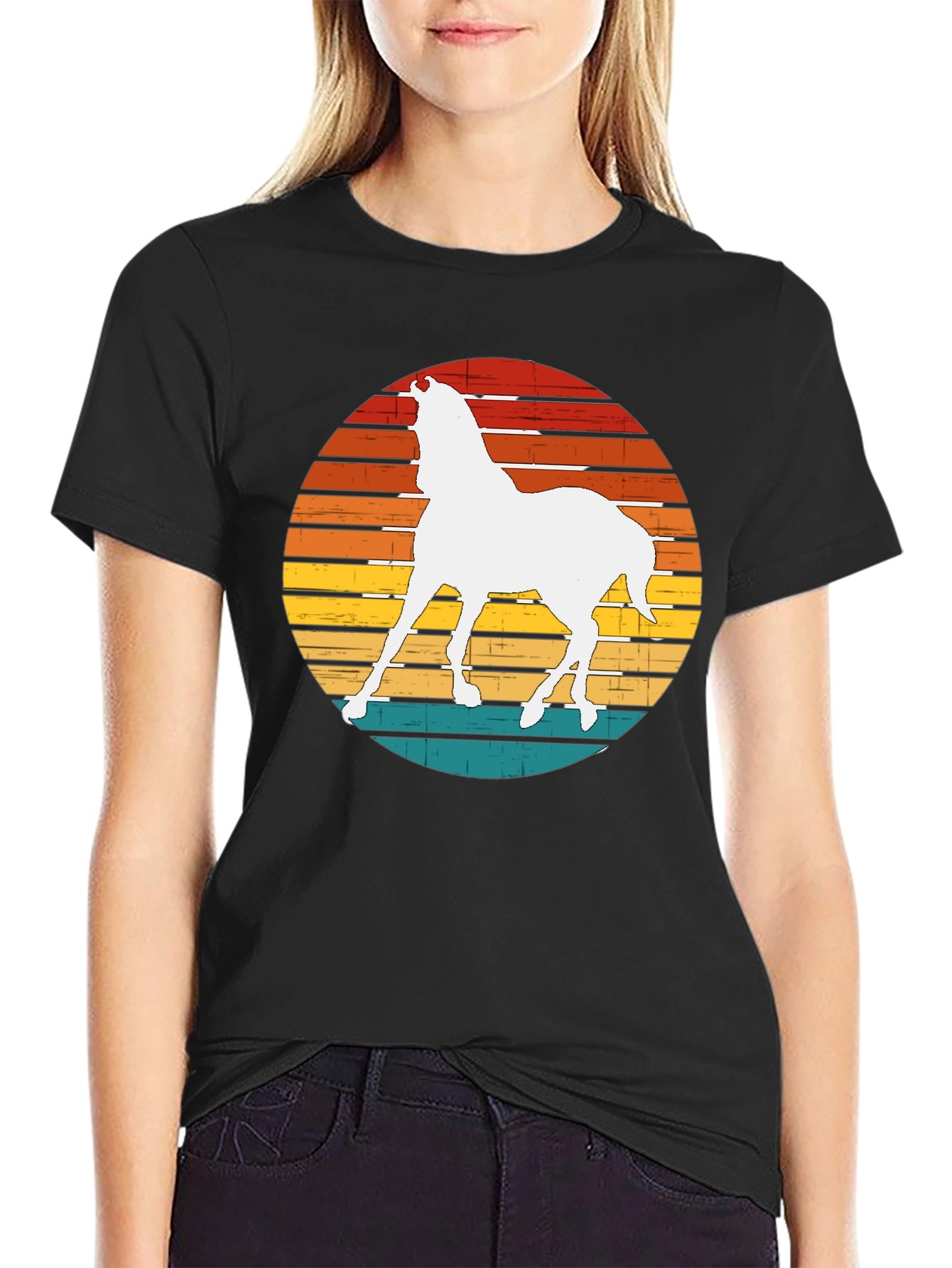 Retro Horse Graphic Tee - Stylish Comfort