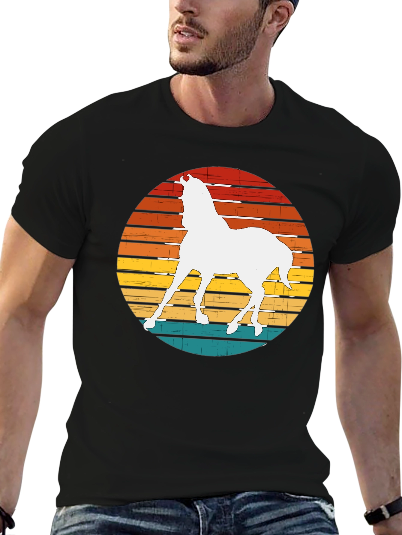Retro Horse Graphic Tee - Stylish Comfort