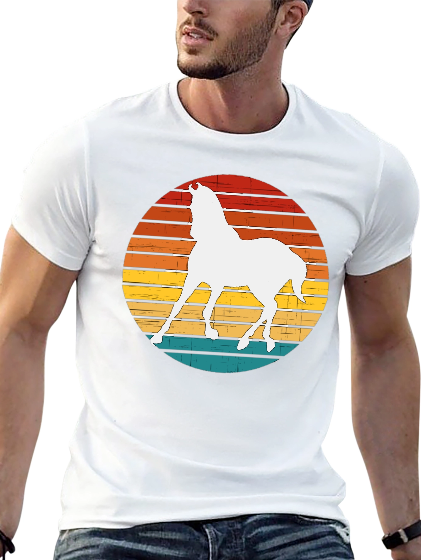 Retro Horse Graphic Tee - Stylish Comfort