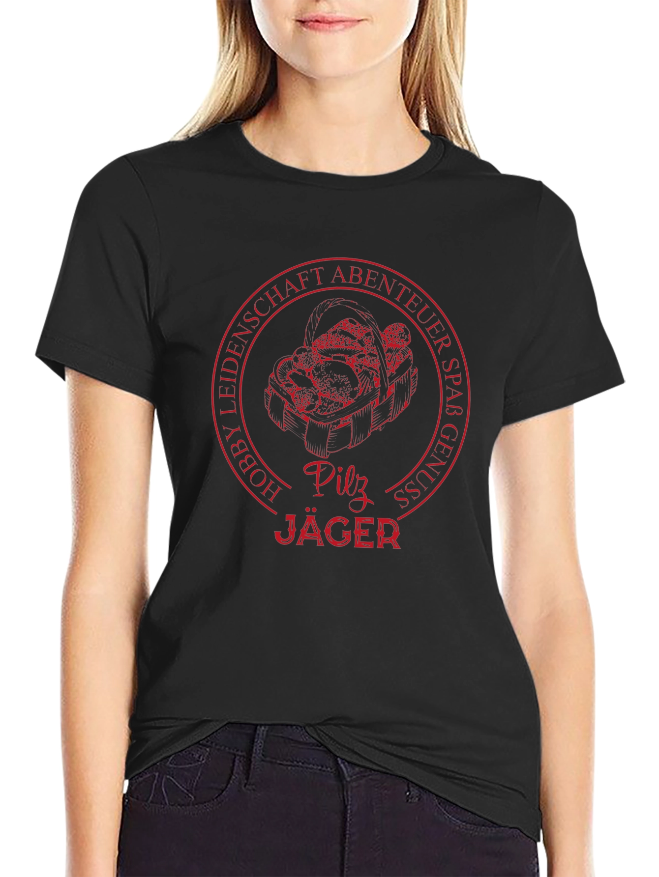 Pilz Jäger Graphic T-Shirt Mushroom Hunter Tee