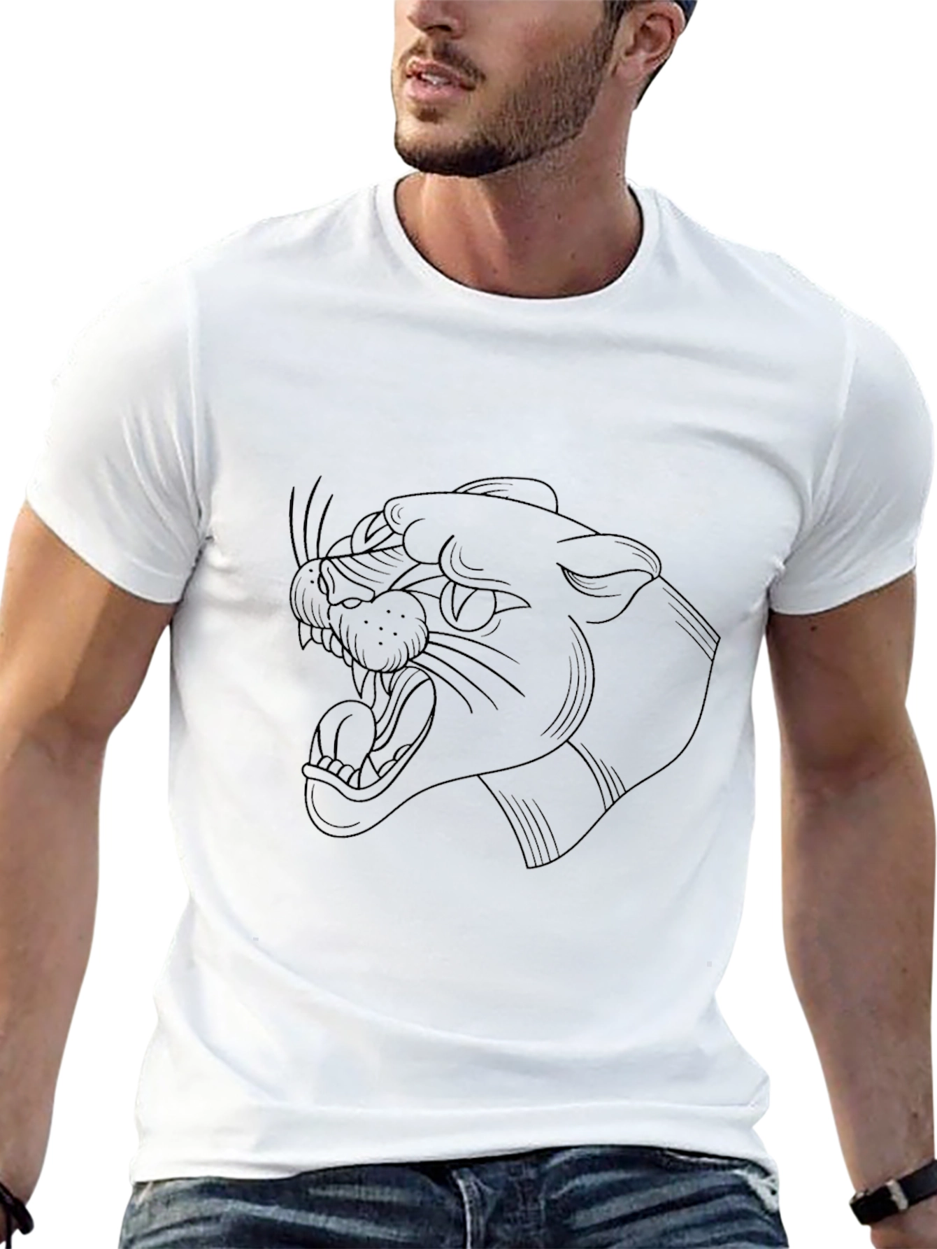 Black Panther Graphic Tee - Mens Casual T-Shirt