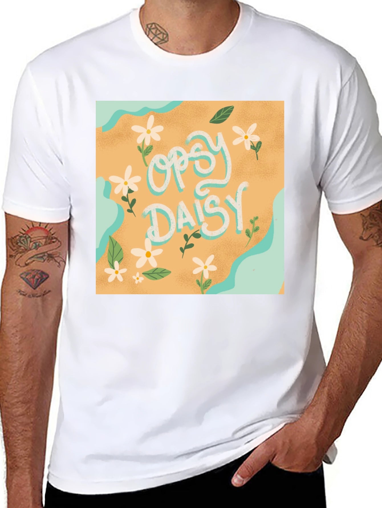 Oopsie Daisy Floral Graphic T-Shirt