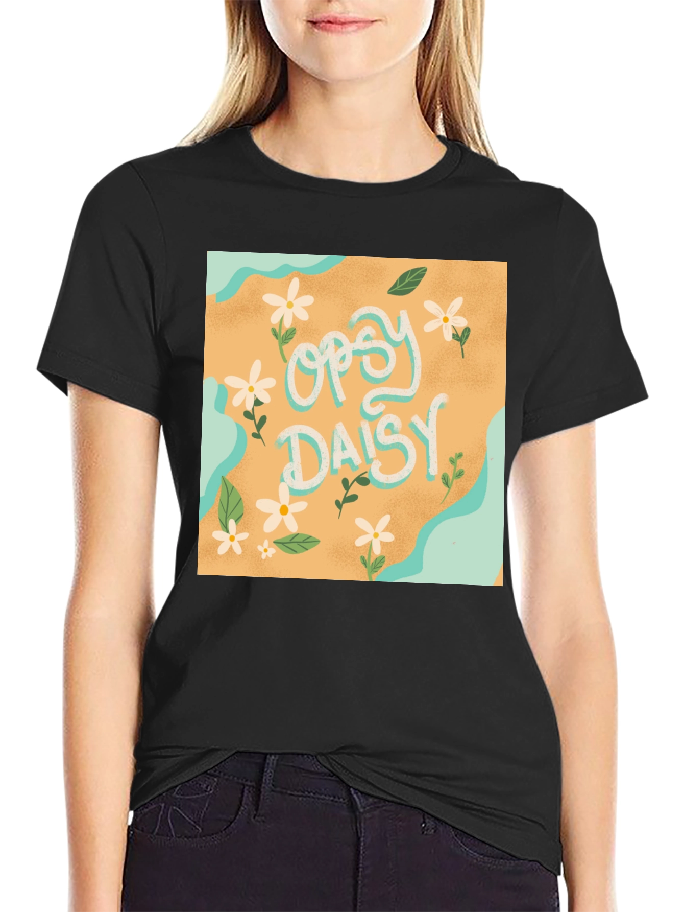 Oopsie Daisy Floral Graphic T-Shirt