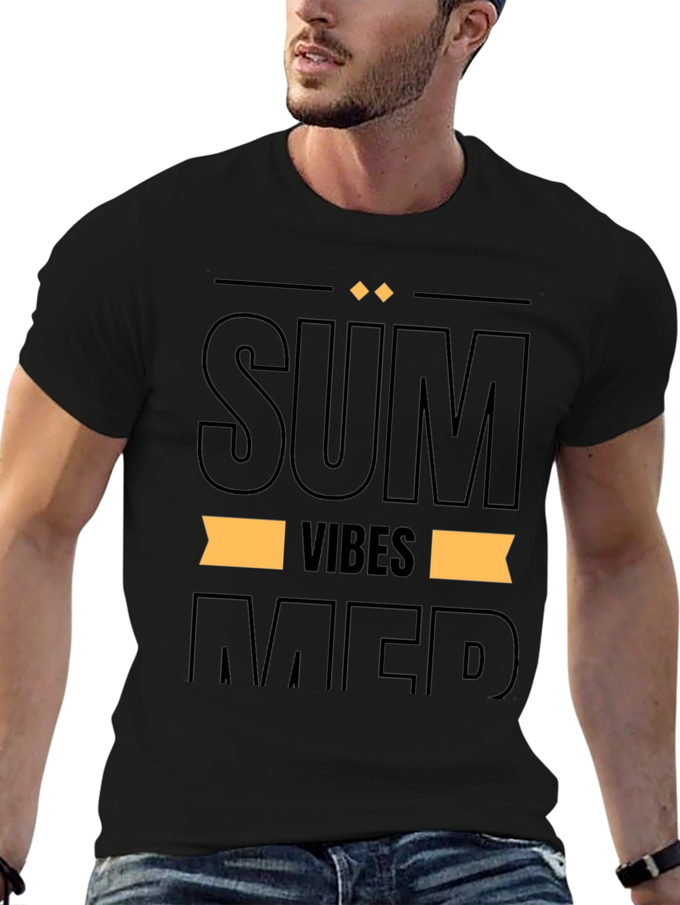 Summer Vibes Graphic Print T-Shirt