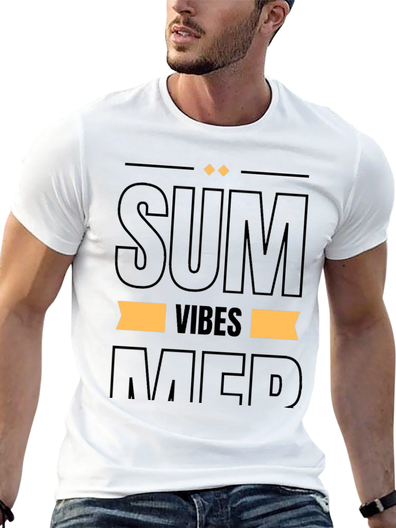 Summer Vibes Graphic Print T-Shirt